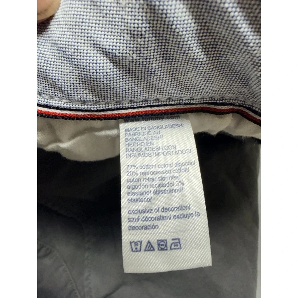 TOMMY HILFIGER Mens Gray Straight Business Trousers - Size 34X32